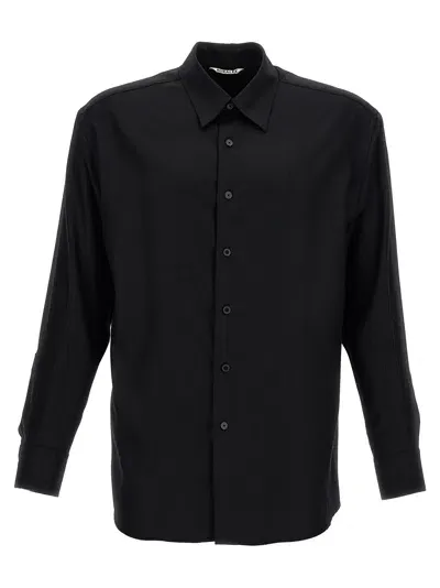 Auralee Wool Shirt In Black