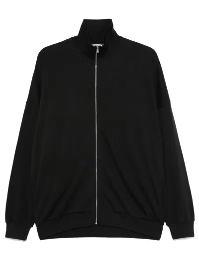 Auralee Zipped Sweatshirt In Black