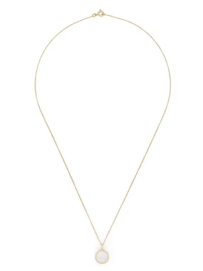 Aurelie Bidermann 18kt Yellow Gold Chivor Mini Medallion Necklace With Diamonds