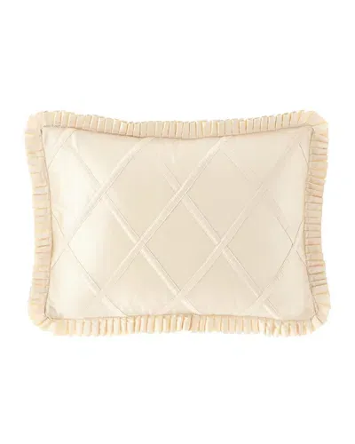 Austin Horn Collection Elegance Boudoir Pillow In Cream