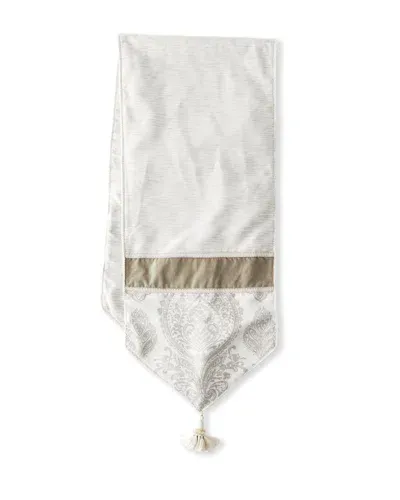 Austin Horn Collection Novette 90" Table Runner In Grey