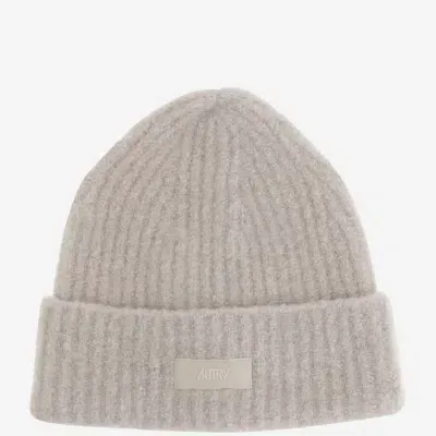 Autry Beanie With Logo In White