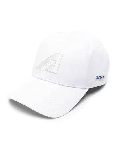 Autry Logo-embroidered Cotton Baseball Cap In White