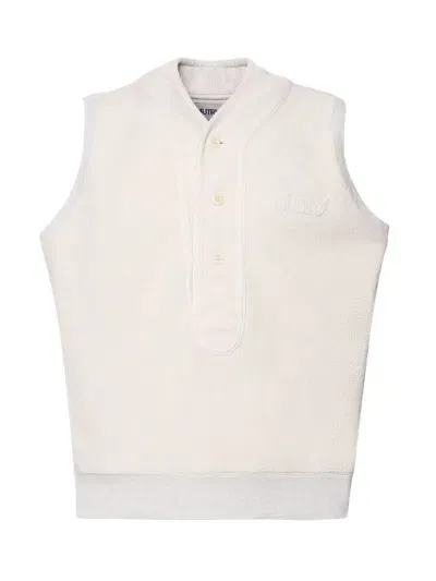 Autry Heavy Jersey Sweatshirt Vest In White