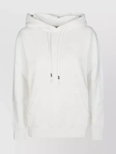 Autry Logo-embroidered Cotton Hoodie In Bianco