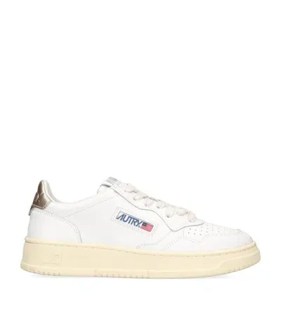 Autry Leather Medalist Low-top Sneakers In Beige