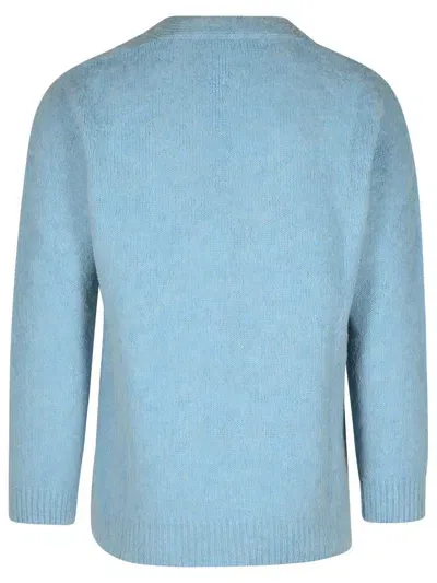 Autry Light Blue Wool Blend Cardigan