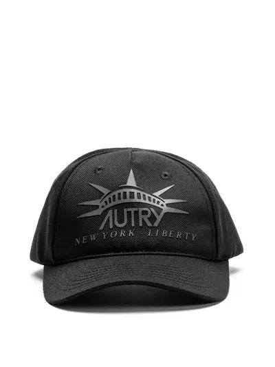 Autry Logo Detailed Cap In Black