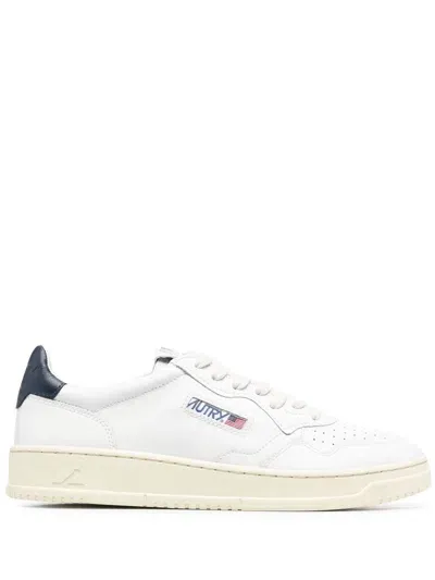 Autry Logo-patch Sneakers In White