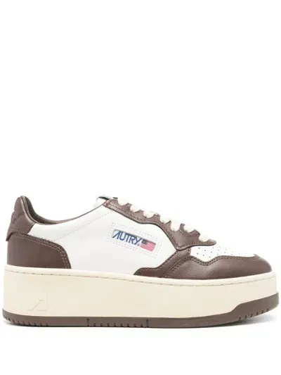 Autry Low Platform Sneakers In White