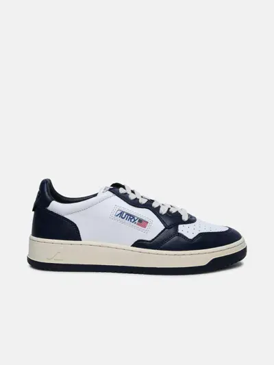 Autry 'medalist' Blue Leather Sneakers In Navy