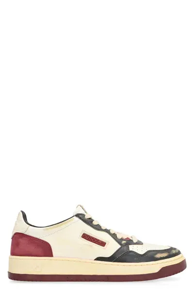 Autry Medalist Leather Low-top Sneakers In White