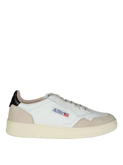 Autry Medalist Low Leat Suede In White