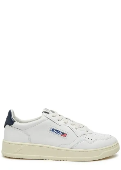 Autry Medalist Panelled Leather Sneakers In White