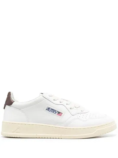 Autry Medalist Sneakers In Leather In White