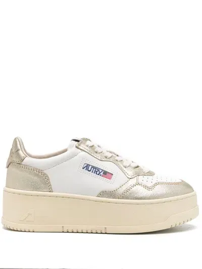 Autry Medalist Sneakers With Raised Sole In White