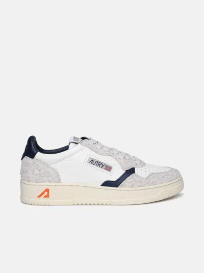 Autry 'medalist' Suede And White Leather Sneakers