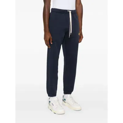 Autry Logo-patch Cotton Track Pants In Blue