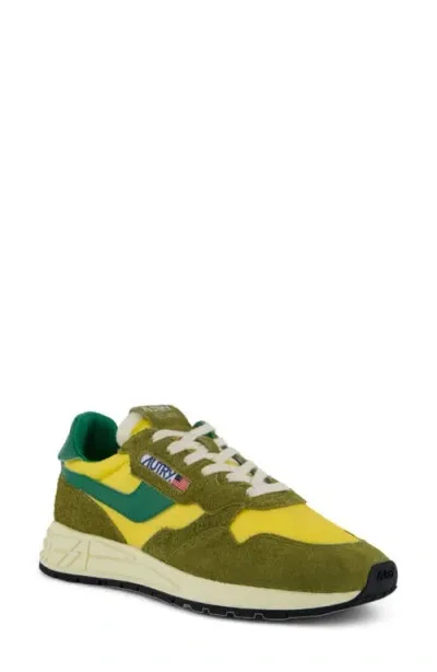 Autry Reelwind Colorblock Sneaker In Hair/nylon Moss/amazon