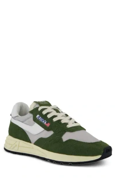 Autry Reelwind Low Sneaker In Hair/nylon Cypress/white