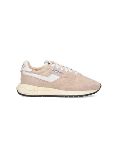 Autry "reelwind" Low-top Sneakers In Beige