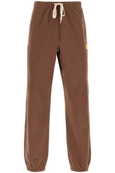 Autry Relaxed Fit Fleece Joggers For In Brown