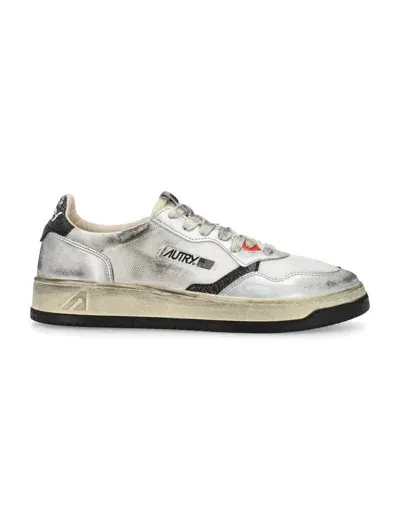 Autry Sneakers In Silver White