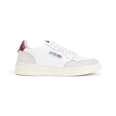 Autry Medalist Suede Sneakers In White