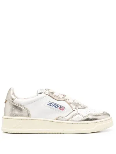 Autry Sneakers In White/platinum