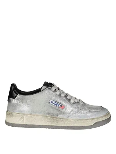 Autry Sup Vint Low Lam Suede In Silver