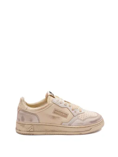 Autry `sup Vint` Low-top Sneakers In Beige