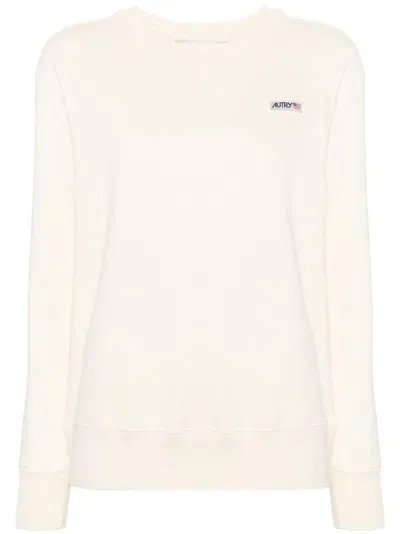 Autry Sweatshirt Mit Logo-patch In White