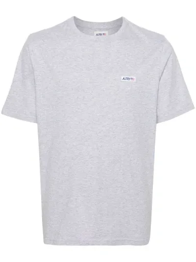 Autry Logo-patch Cotton T-shirt In White