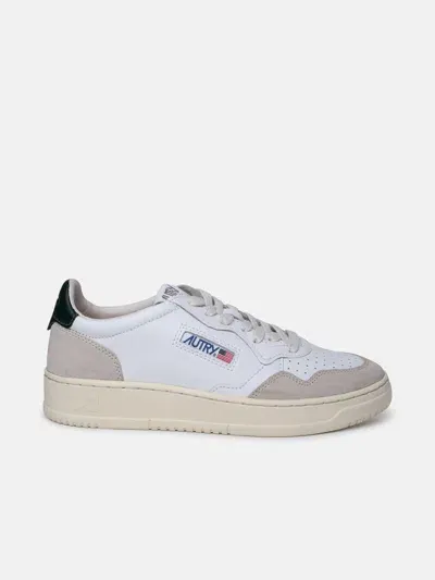 Autry Two-tone Leather Sneakers In White