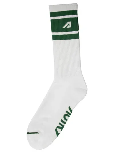 Autry Unic Stripes Socks In White