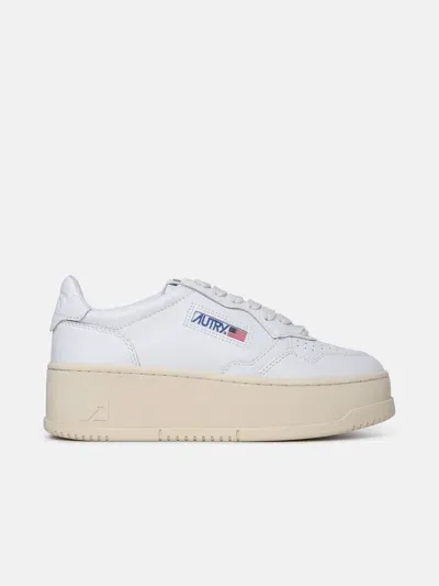 Autry White Leather Sneakers