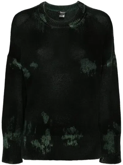 Avant Toi Patterned-jacquard Sweater In Green