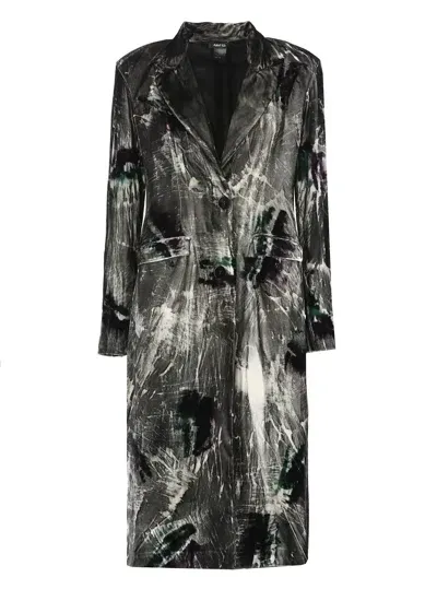 Avant Toi Velvet Coat In Black