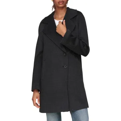 Avec Les Filles Walker Notch Lapel Coat In Ink