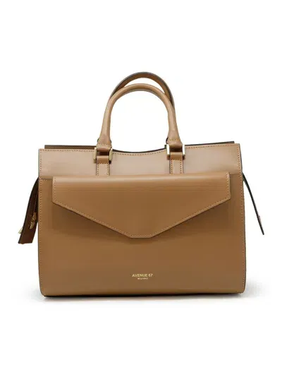 Avenue 67 Ac031a0021 9 Zora Camel Leather Bag In Brown