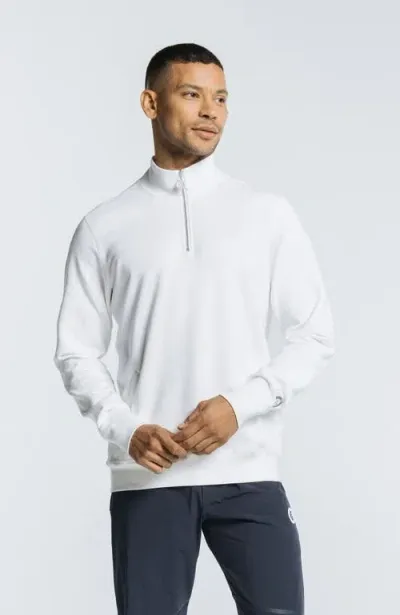 Avi Pickleball Warmup Pullover In White Lotus