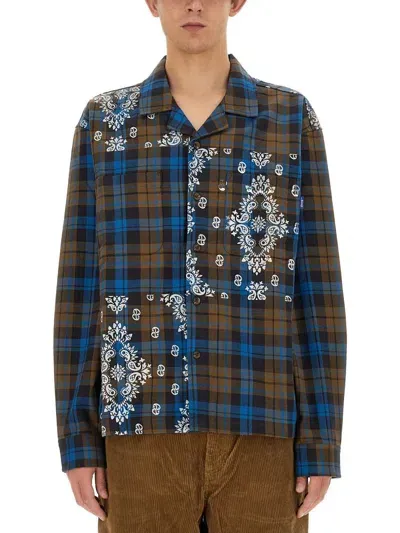 Awake Ny Checked Cotton Shirt In Multicolour