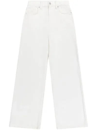 Axel Arigato Clara Wide-leg Jeans In White