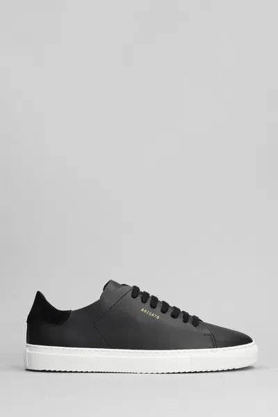 Axel Arigato Clean 90 Brushed Leather Sneakers In Black