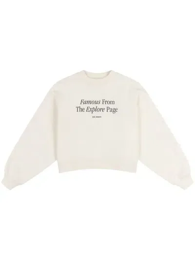 Axel Arigato Famous Printed Sweatshirt In White