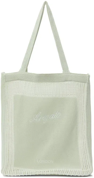 Axel Arigato Green Oceane Knitted Shopper Tote