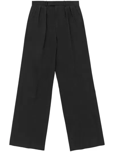 Axel Arigato High-waisted Straight-leg Trousers In Black