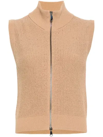 Aya Muse Aries Vest In Brown