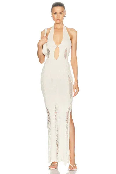 Aya Muse Ceres Dress In Off White