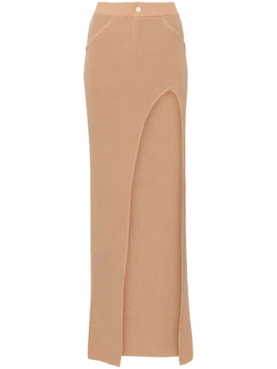 Aya Muse Faye Maxi Skirt In Brown